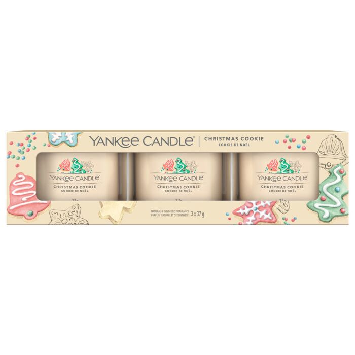 Yankee Candle - Christmas Cookie - 3x Filled Votive Candle